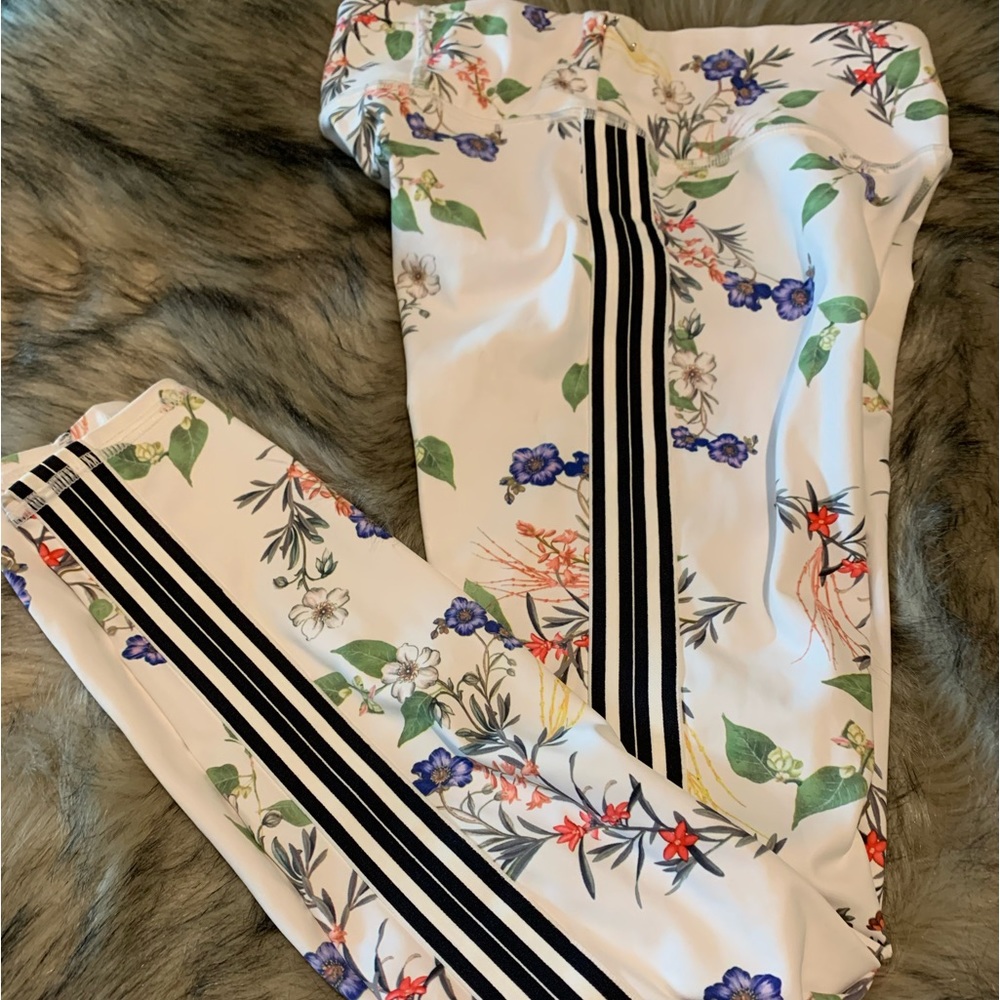 Athleta pretty floral workout pants.